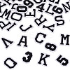 36Pcs 2 Sets 2 Styles Letter A~Z & Number 0~9 Polyester Embroidery Sew On Patches Sets PATC-TA0001-55G-2