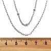 Brass Double Layer Necklaces NJEW-D302-51P-5