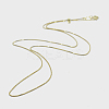 925 Sterling Silver Box Chain Necklaces STER-F039-45cm-13G-1