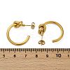 304 Stainless Steel knot Stud Earrings EJEW-S272-04G-5