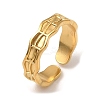 304 Stainless Steel Open Cuff Rings RJEW-Z018-01G-1