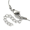 Non-Tarnish 304 Stainless Steel Serpentine Chain Bracelets BJEW-D020-01P-3