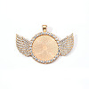 Alloy Pendant Cabochon Settings LS-PALLOY-S107-003A-KC-RS-1