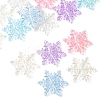 14Pcs 5 Colors AB Color Transparent Acrylic Chandelier Component Links TACR-FS0001-55-3