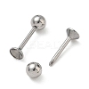 304 Stainless Steel Stud Earring Findings STAS-U056-04A-P-2