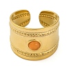 304 Stainless Steel Open Cuff Rings RJEW-K261-03G-2