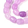 Baking Paint Crackle Glass Beads Strands DGLA-N019-01B-13-4