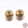 Round 925 Sterling Silver Spacer Beads STER-M103-04-3mm-G-2