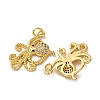 Brass Micro Pave Cubic Zirconia Pendants KK-A271-03C-G-2