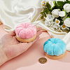 2Pcs 2 Colors Velvet Needle Pin Cushions TOOL-FH0001-77-3