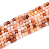 Natural Golden Silk Jade Beads Strands G-T143-07-4