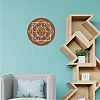 Creative Natural Wooden Wall Hanging Decoration AJEW-WH0331-008-5