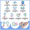 20Pcs 10 Styles Flower Transparent Epoxy Resin Decoden Cabochons RESI-FS0001-94-4