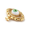 Brass Micro Pave Cubic Zirconia Pendants KK-B059-44G-C-3