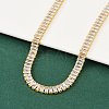 Clear Cubic Zirconia Classic Tennis Necklace for Girl Women Gift NJEW-A005-03G-1