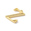 Rack Plating Brass Micro Pave Cubic Zirconia Pendant KK-H449-76G-17-2