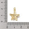 Brass Micro Pave Clear Cubic Zirconia Charms KK-D431-053A-G-3