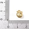 Brass Micro Pave Clear Cubic Zirconia Charms KK-G545-18G-3