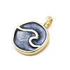 Brass Enamel Pendants KK-P338-27G-03-2