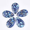 Assembled Synthetic Imperial Jasper and Natural Lapis Lazuli Pendants G-S329-075-1