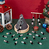 24Pcs 12 Colors Faceted Glass Pendants PALLOY-PH01807-4