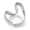 Heart Rack Plating Brass Open Cuff Rings RJEW-Z059-16P-2