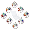 Chakra Themed Natural & Synthetic Gemstone Pendants G-SC0002-23P-1