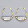 Brass Hoop Earrings EJEW-T007-04G-02-NF-1