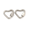 Non-Tarnish 304 Stainless Steel Screw Carabiner Lock Charms STAS-C092-05D-P-1