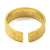 304 Stainless Steel Open Eye  Cuff Rings LS-RJEW-G306-02G-1