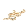 Brass Micro Pave Cubic Zirconia Pendants LS-KK-Q037-01A-G-2