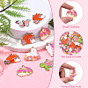24Pcs 6 Styles Animal Flower Alloy Enamel Pendants ENAM-YW0005-47-2