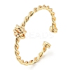 Brass Twist Knot Open Cuff Rings X-RJEW-K254-03G-1