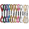 12 Skeins 12 Colors 12-Ply Metallic Polyester Embroidery Floss OCOR-CY0002-05-7