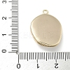 Brass Micro Pave Clear Cubic Zirconia Pendants KK-M308-07G-02-3