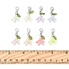 8Pcs 8 Colors Flower Acrylic Pendant Decorations HJEW-FS00034-01-5