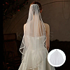 Nylon Mesh Bridal Veils AJEW-WH20018-77-6