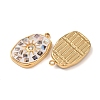 304 Stainless Steel Enamel Pendants STAS-F352-04B-01-2