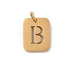 304 Stainless Steel Charms LS-STAS-R001-01G-B-1