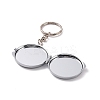 Iron Folding Mirror Keychain LS-DIY-D079-01A-4