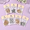 SHEGRACE Brass Pave Clear Cubic Zirconia Beads XGRQ4G158-689G-5