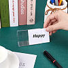 L-Shaped Transparent Acrylic Slant Back Sign Holder ODIS-WH0002-35-3