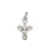 Brass Pave Clear Cubic Zirconia Cross Links KK-A269-57P-1