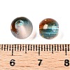 Frosted Baking Paint Glass Beads X1-DGLA-N005-8mm-10-4