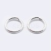 925 Sterling Silver Saw Cut Open Jump Rings STER-F036-02S-0.8x12mm-2