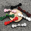 12Pcs Polyester Resin Cheongsam Buckle for Chinese Formal Dress DIY-CY0001-86B-4