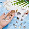 96Pcs 12 Style Tibetan Style Pendants FIND-DC0004-08-3
