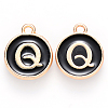 Golden Plated Alloy Charms X-ENAM-S118-02Q-1