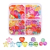 125Pcs 4 Style Transparent Acrylic Beads MACR-YW0001-60-1