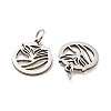 Non-Tarnish Laser Cut 304 Stainless Steel Charms STAS-H184-19P-2